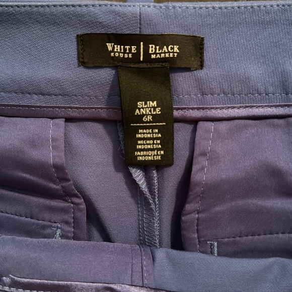 White House Black Market, Slim Ankle Pants, Size 6R, Blue - Picture 3 of 4